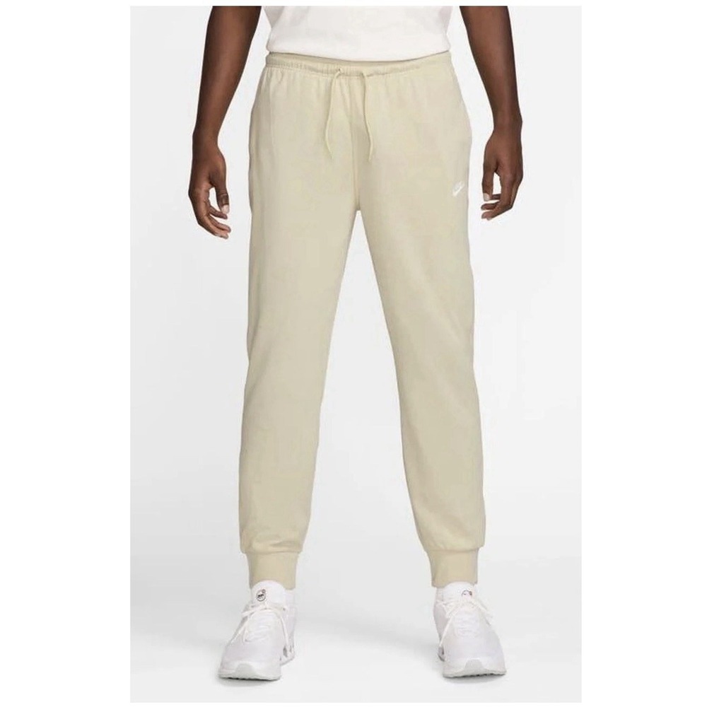 Men's Nike Club Knit Joggers Light Khaki White Small NWT